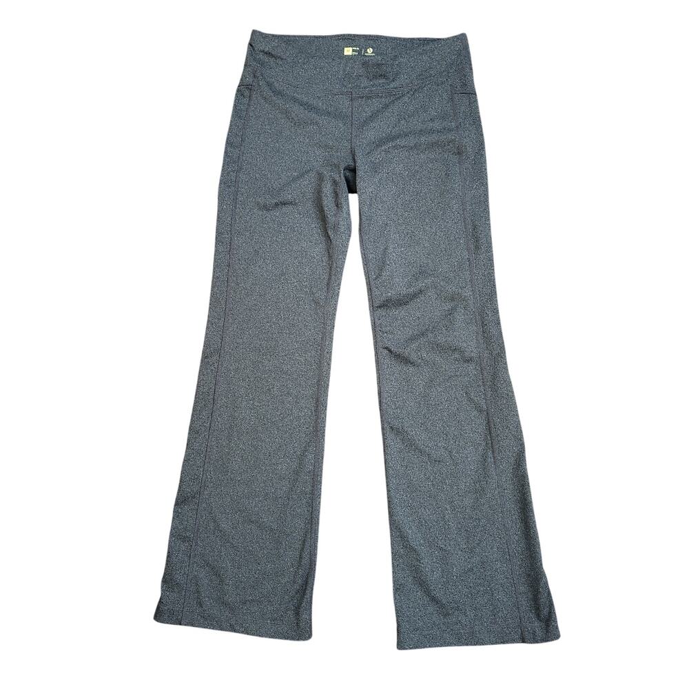 Xersion Gray Flare Bootcut Yoga Pants M Mid Rise Pocket